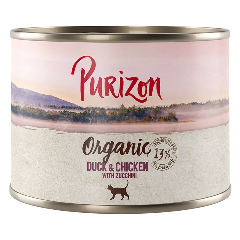 Lot économique Purizon Organic bio 24 x 200 g - sans céréales