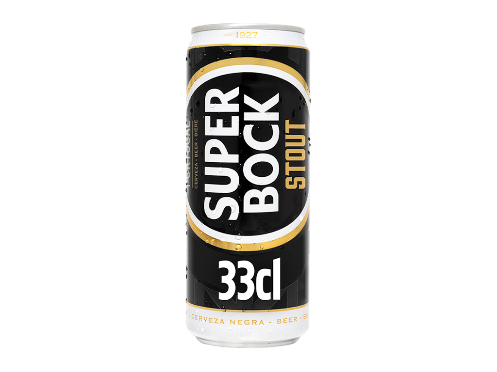 CERVEJA SUPER BOCK PRETA STOUT LATA 0.33L