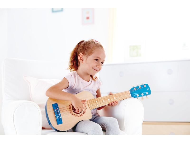 Hape Musikinstrument Gitalele Blaue Lagune Eine Mischung aus klassischer Gitarre und Ukulele