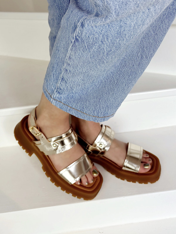 Semerdjian - Sandales Sofia Platine