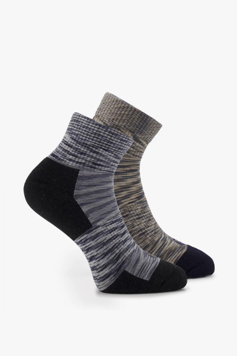 46 NORD 2-Pack Quarter 35-47 Herren Wandersocken