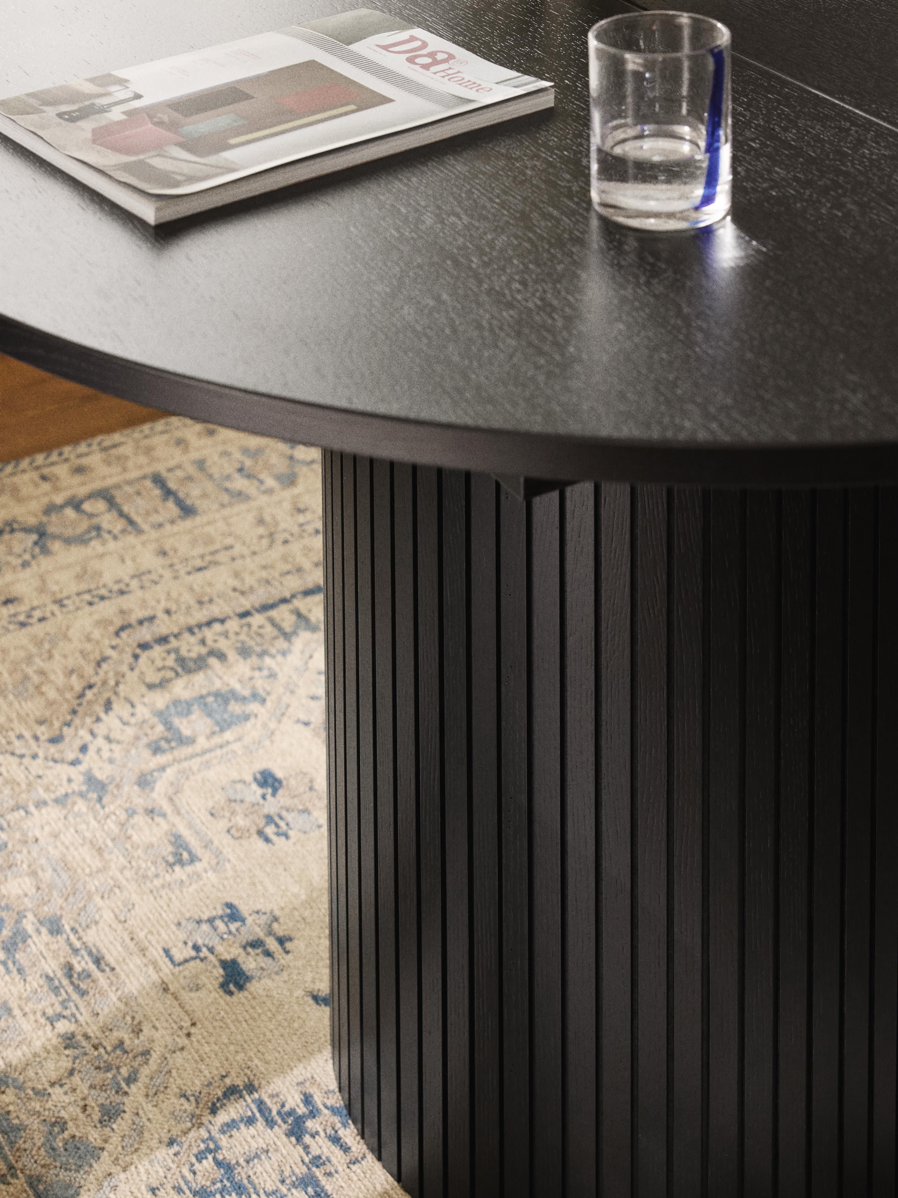 Uitschuifbare eettafel Filo met groefstructuur, in verschillende formaten