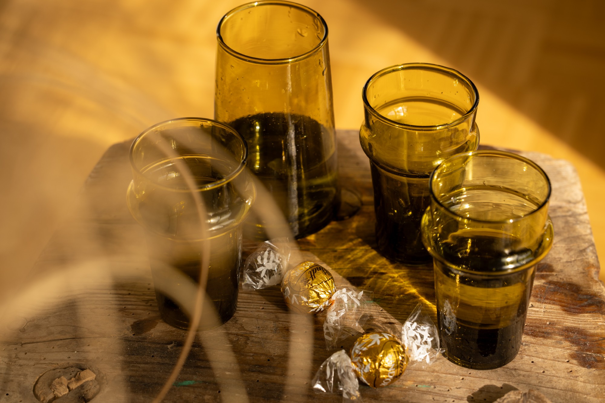 Glas grün, in 4 Größen zu 3,20