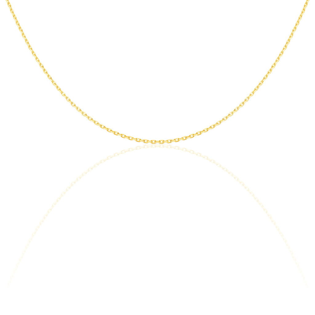 Chaîne Igoa Maille Forçat Diamantee Or Jaune