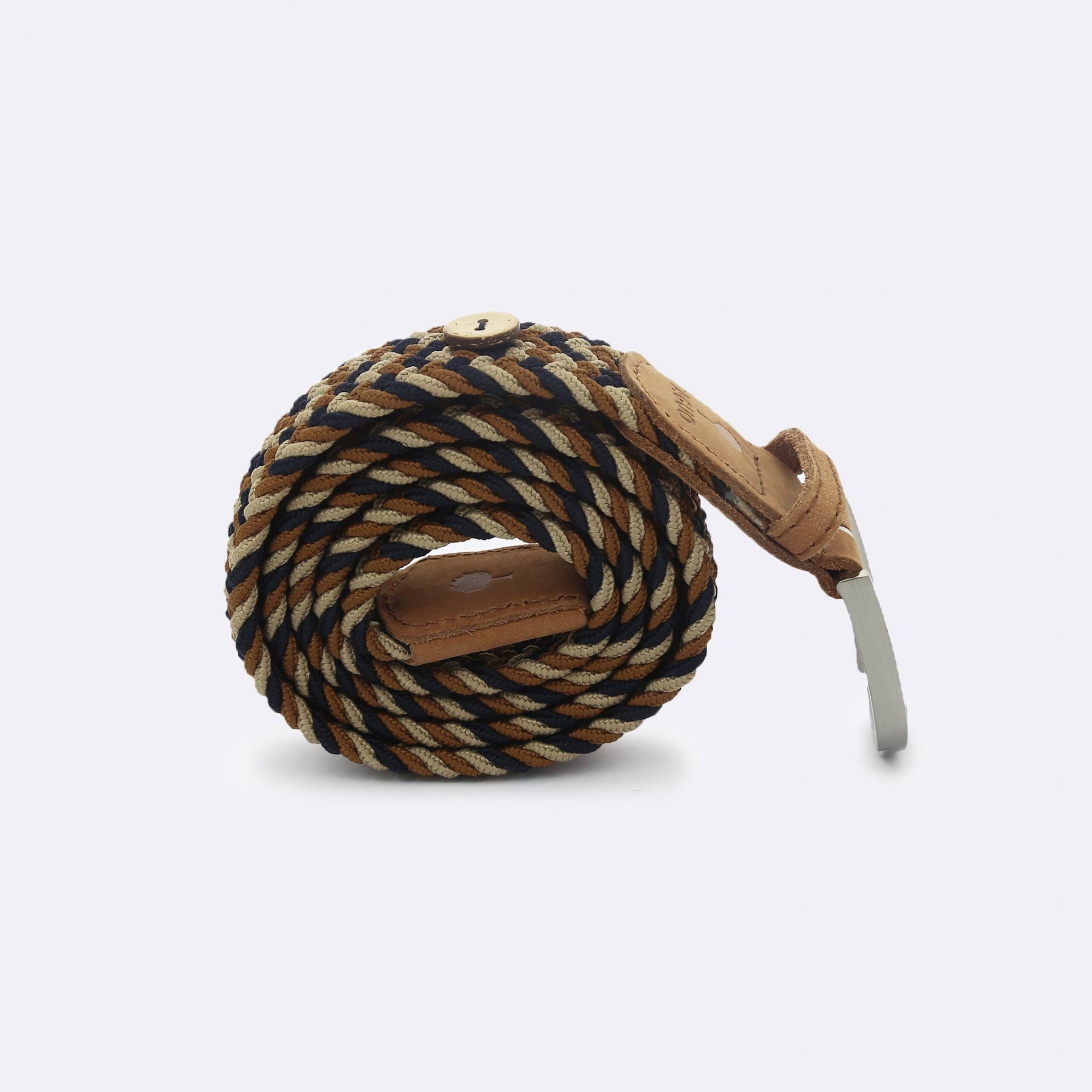 Ceinture bleu marine & beige bleu marine & beige - modèle Belt