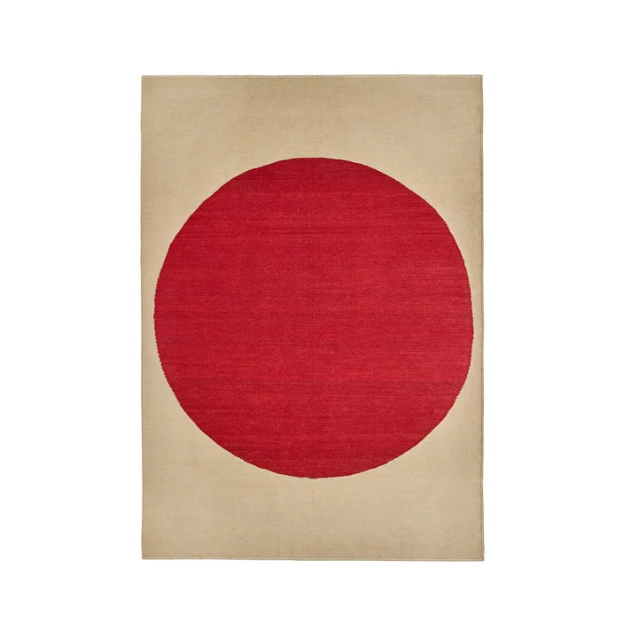 nanimarquina - Topo Wollteppich, 170 x 240 cm, rot