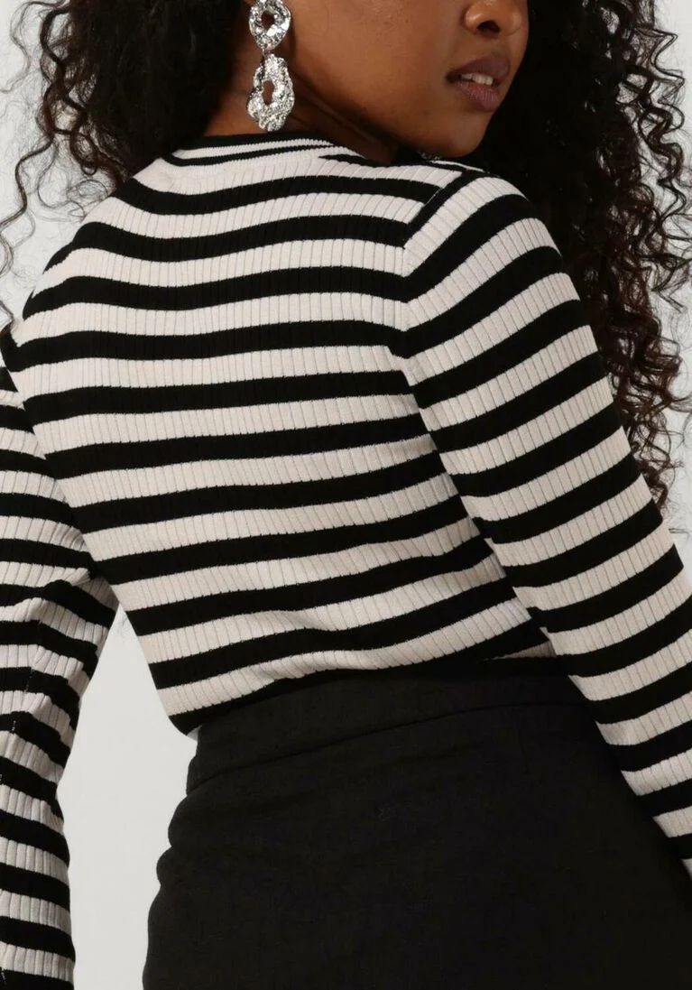 OBJECT zwarte object  objnicia l/s o-neck knit pullover