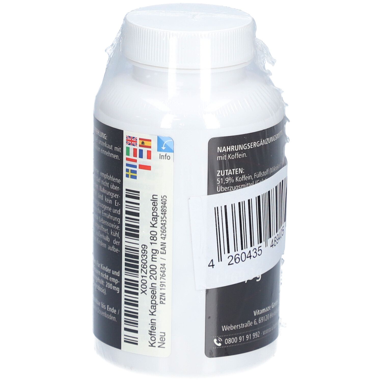 Koffein 200 mg hochdosiert