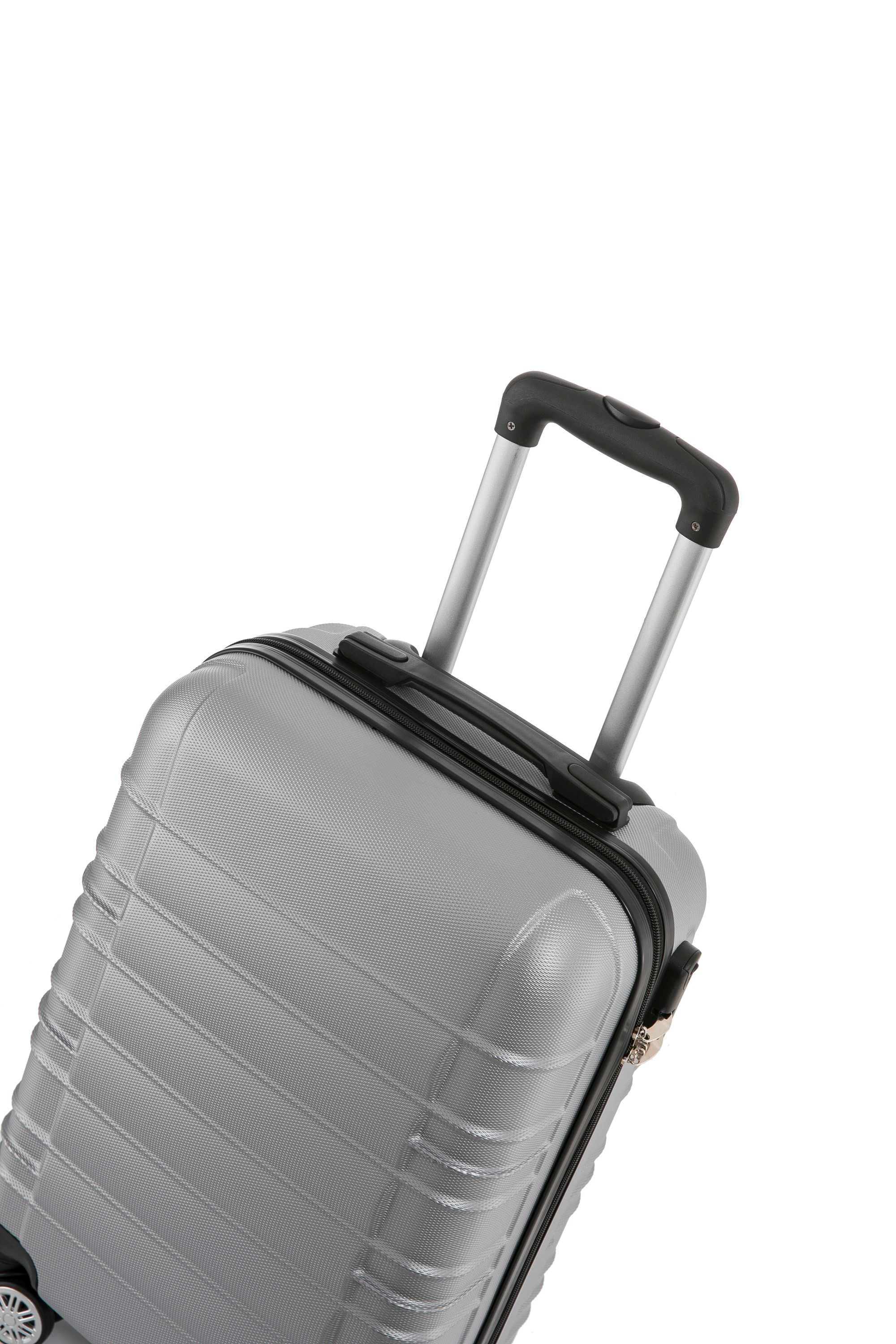 Reisekoffer Hartschalenkoffer AVA 5er Set silber