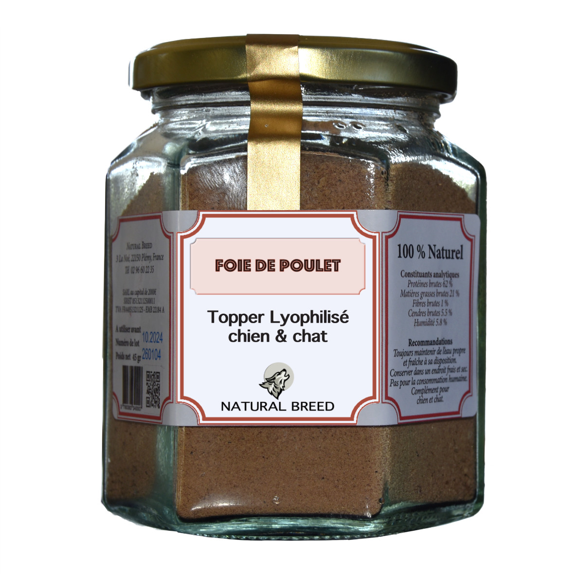 Topper lyophilisé - 100% foie de poulet - PROMO 15%