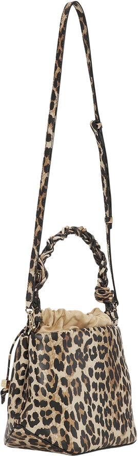 Ganni Ganni Bou Bucket Bag Print Leopard