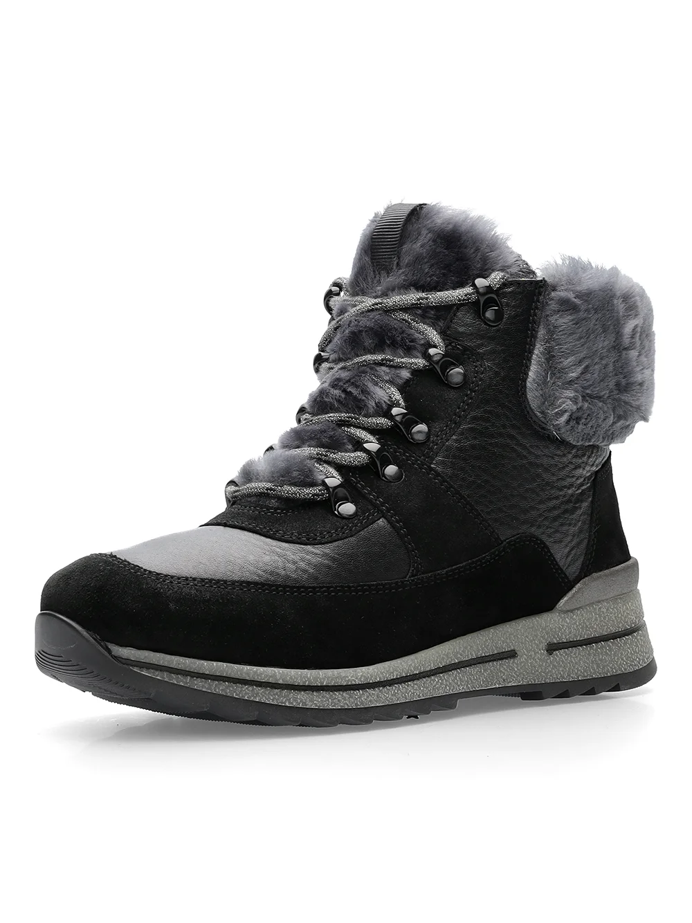 Stiefel Osaka schwarz-grau