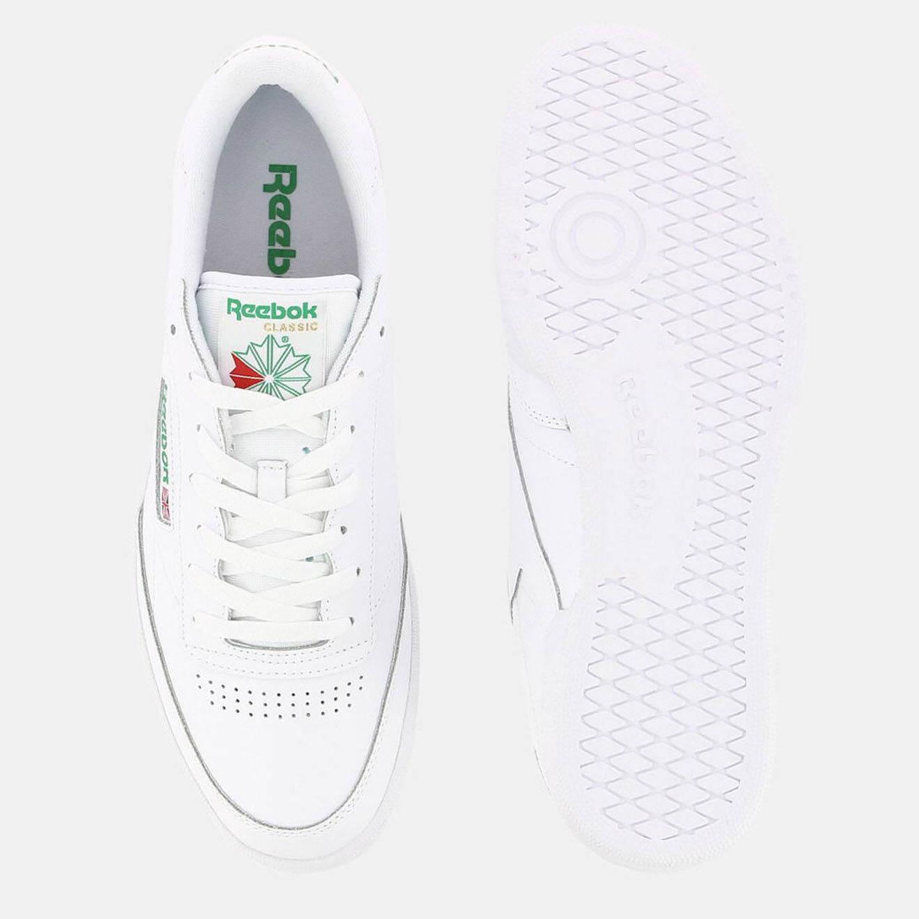 Reebok Baskets en Cuir Club C 85 blanches