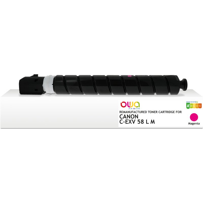 Toner remanufacturé OWA - standard - Magenta - pour CANON C-EXV 58 L M