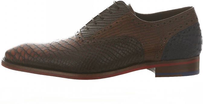 Floris van bommel De Stapper 05.16 Dark Cognac G+ Wijdte Veterschoenen