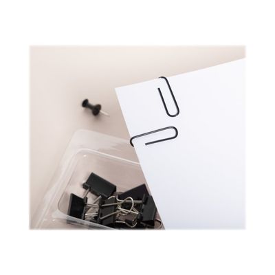 Exacompta Iderama - Kit de 58 attaches (pince-notes, trombones et punaises) - noir