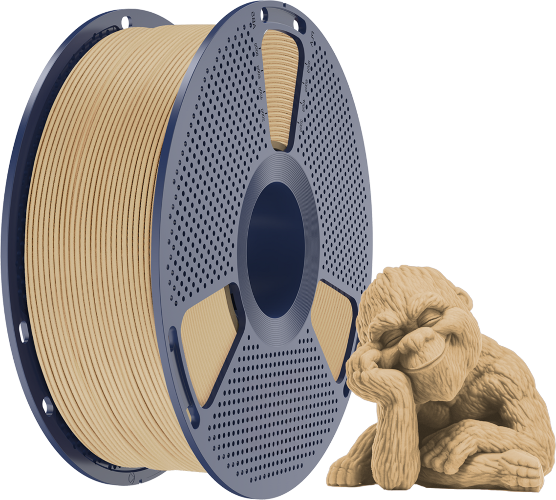 SUNLU  PLA Maple Wood, 1,75 mm / 1000 g    PLA Filament mit 15 % Holzpulver