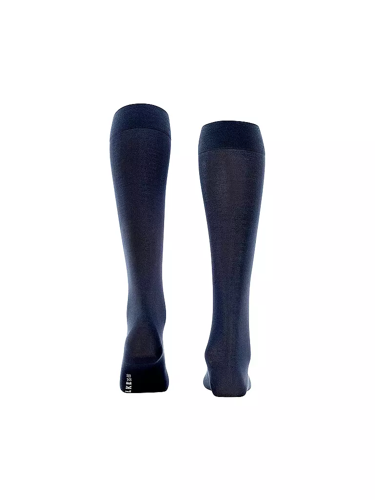 FALKE Kniestrümpfe COTTON TOUCH dark navy dunkelblau