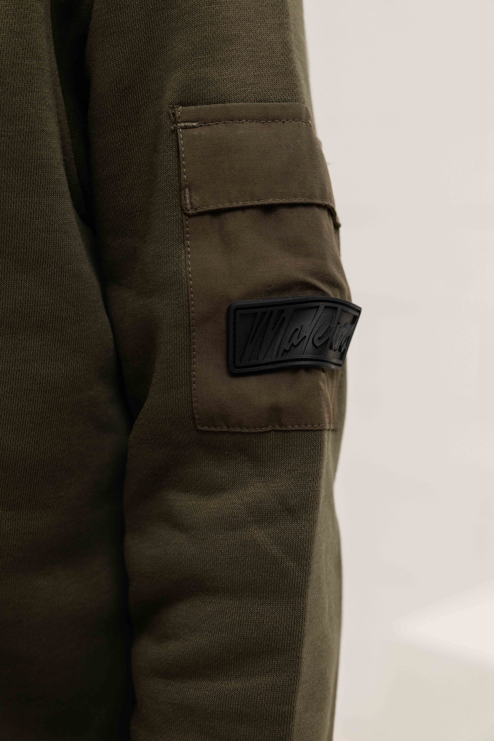 Malelions Nylon Pocket Trainingspak Kids Donkergroen