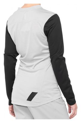Maillot Manches Longues Femme 100% Ridecamp Gris / Noir
