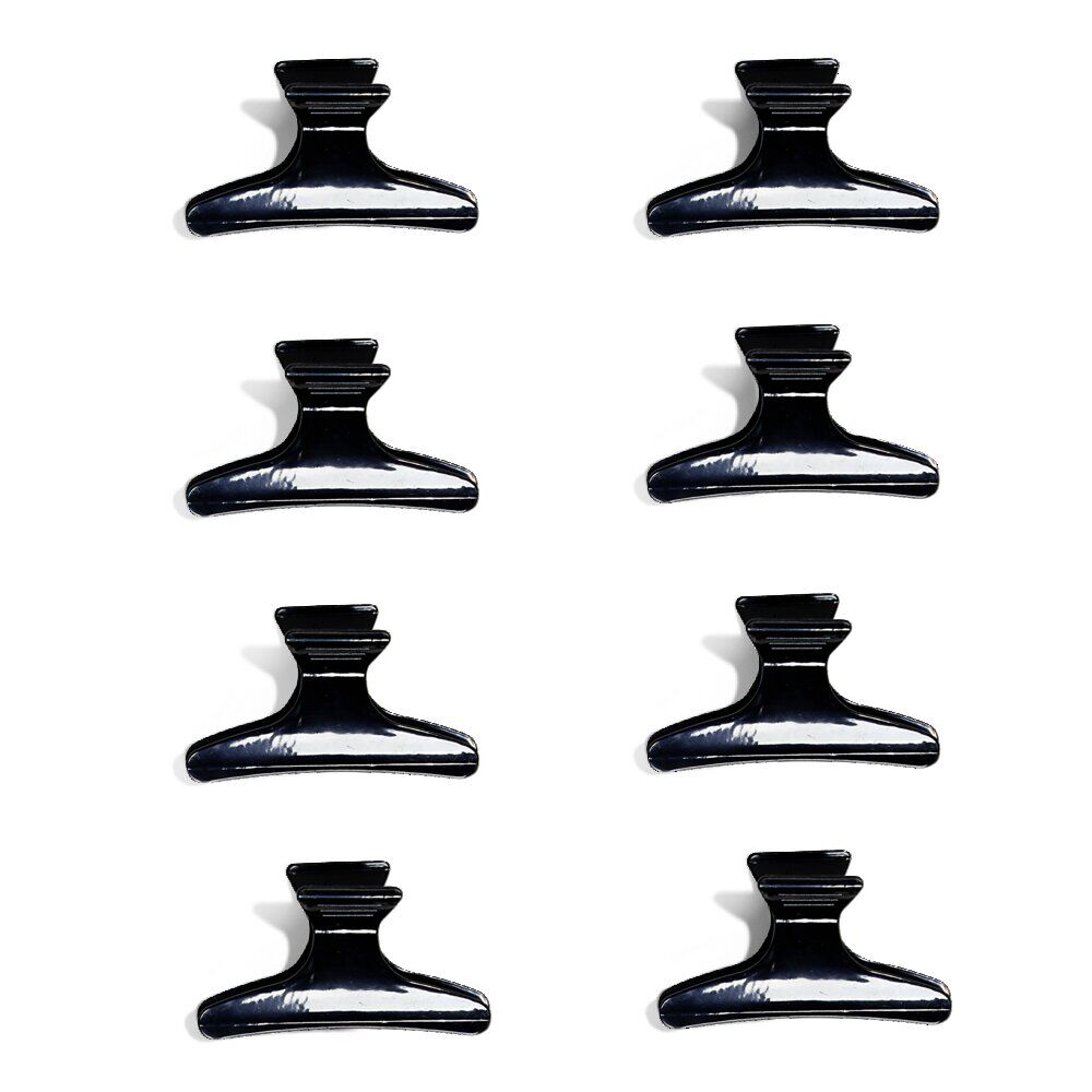 Lot de 8 pinces à cheveux noir ou rose - 2 coloris