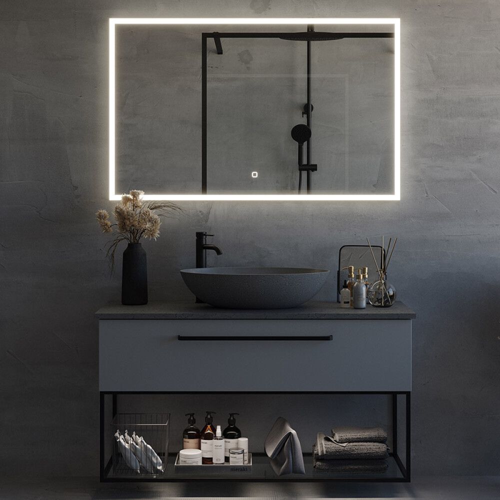 BADEROMSMØBEL CAMARGUE SKÄRGÅRD IQ+ HVIT MATT/BETONG 120 CM