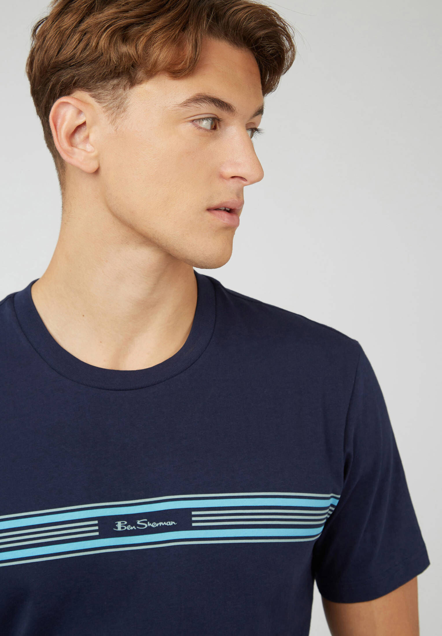 Ben Sherman| Herren T-Shirt Seasonal Stripe