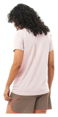 Maillot manches courtes Salomon Sense Aero Graphic Beige/Rouge Femme