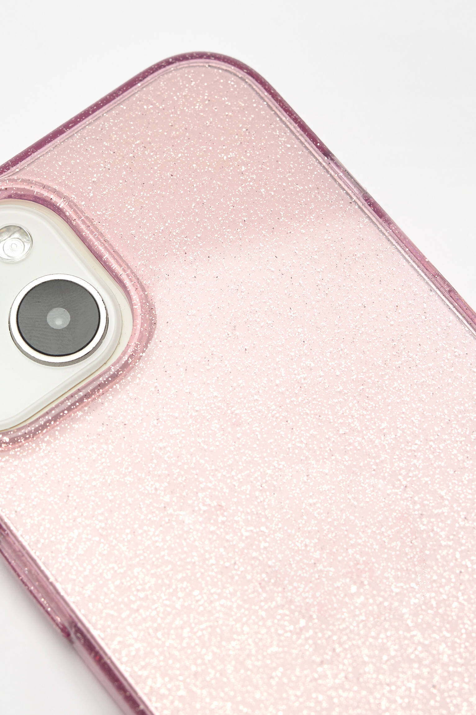 CAPA DE IPHONE COM GLITTER - ROSA