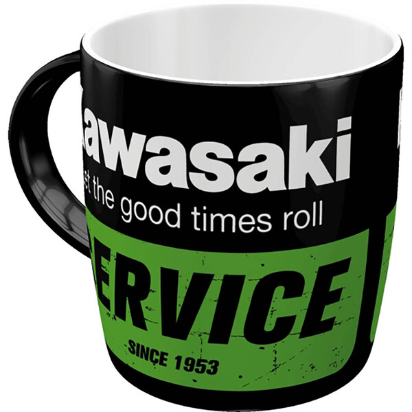 nostalgic art - Mug Kawasaki - Service Noir / Blanc / Vert