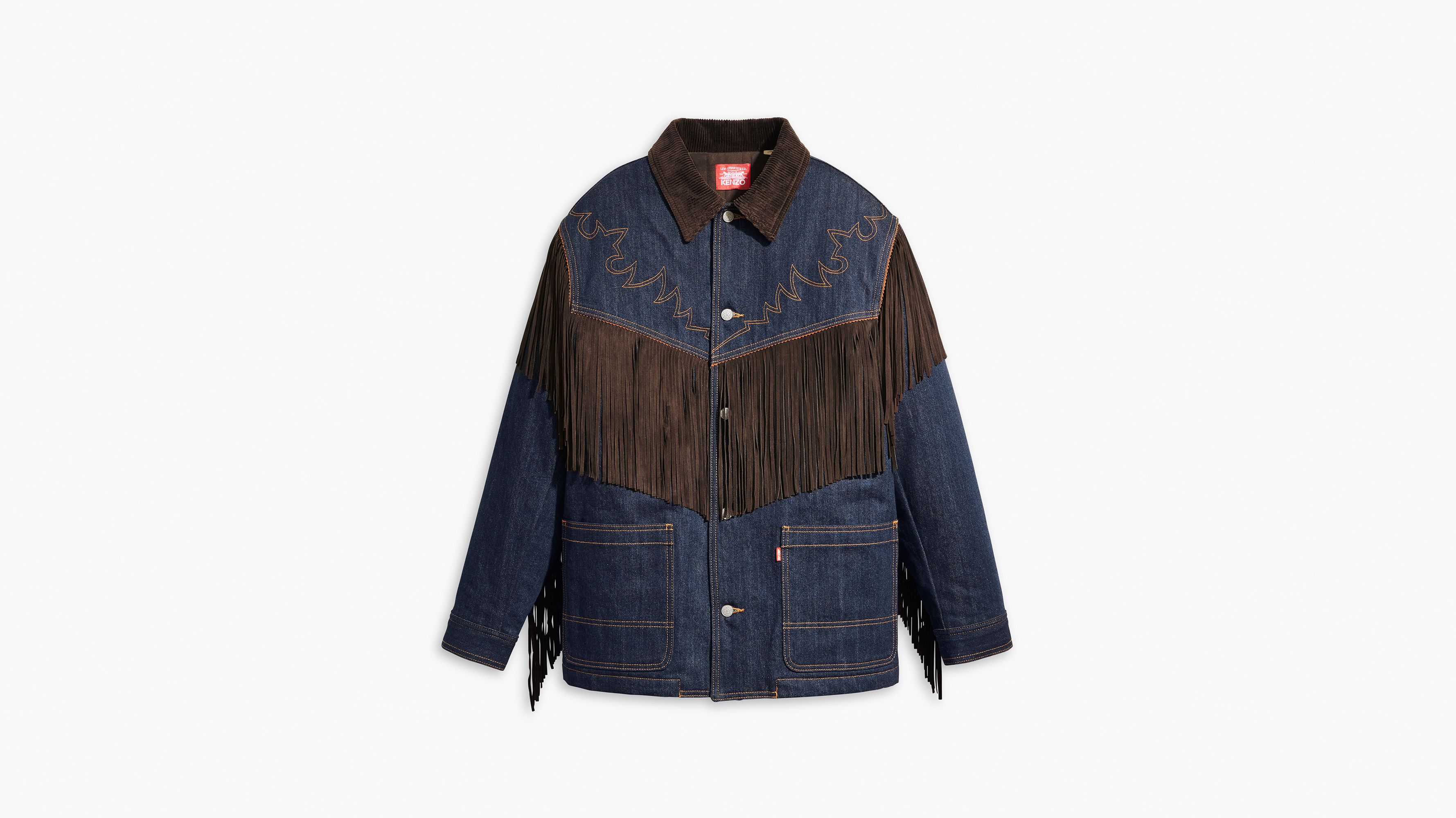 Levi's® x KENZO Fringe Jacket - Indigo Rinse - Bleu