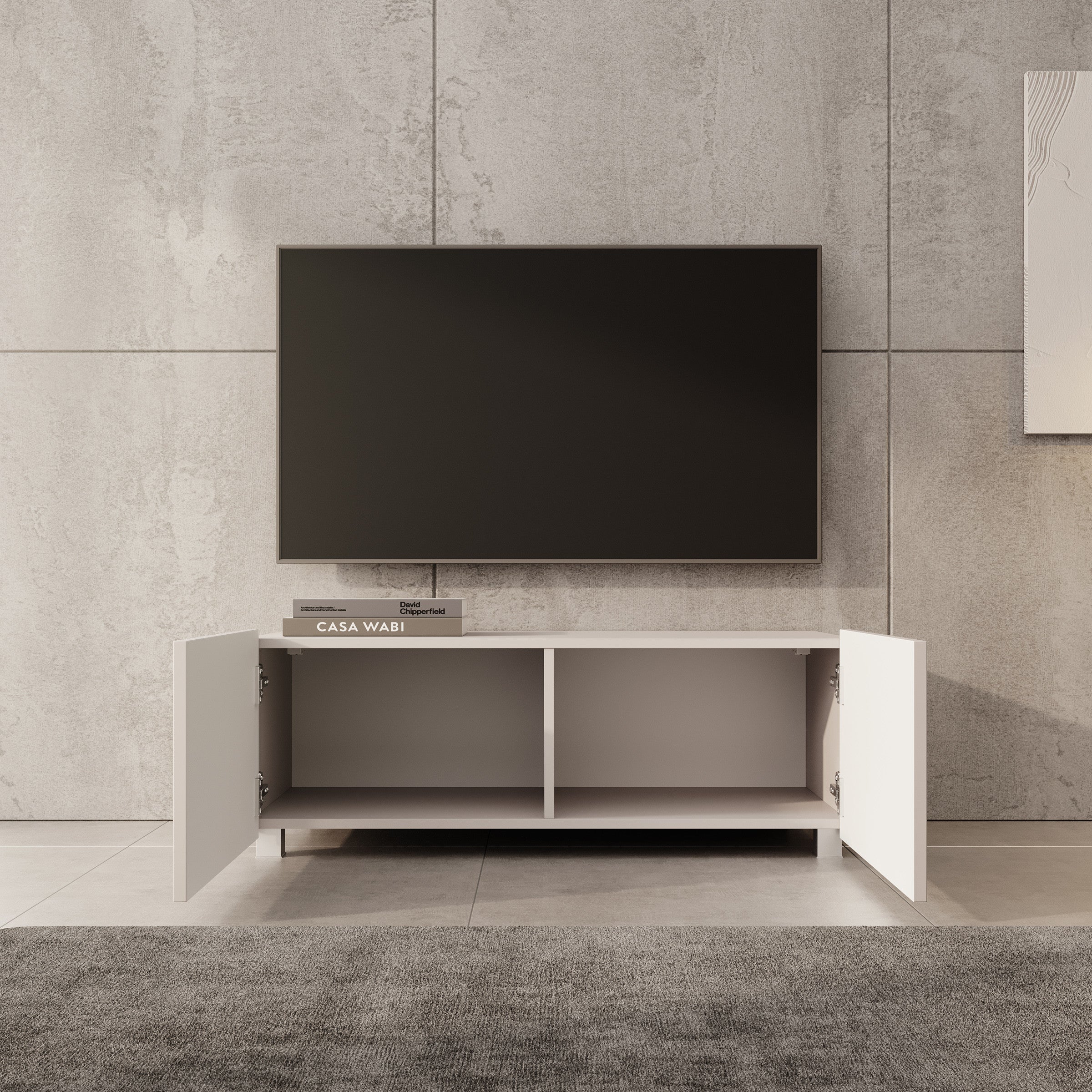 Kenderes - TV-Meubel - Beige - 100x41x38 cm