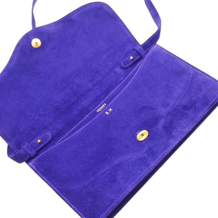 Hermès Vintage Hermès Crossbody Bag Purple