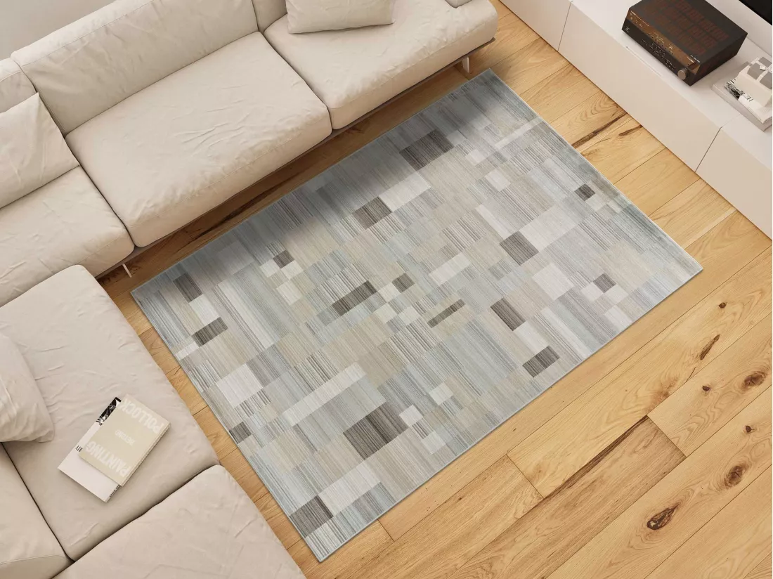Tapis intérieur - géométrique - beige - 135 x 195 cm - LEGACY
