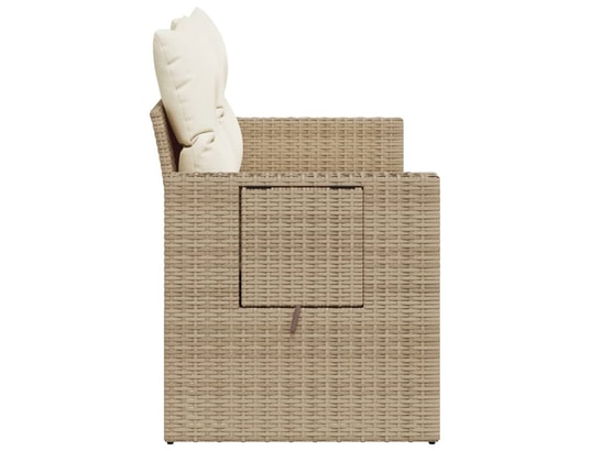 LES TENDANCES - Salon extérieur Salon de jardin-beige-2 places-124x62x69-444058