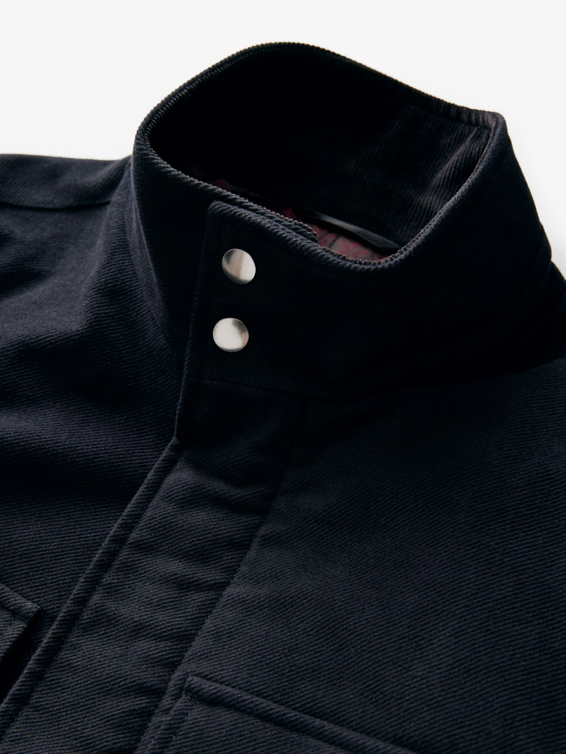 Donkerblauw - Signature Twill Moleskin gewatteerde jas met vier zakken