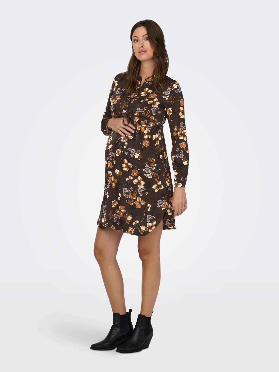 OLMORIENT Kurzes Kleid Slate Black