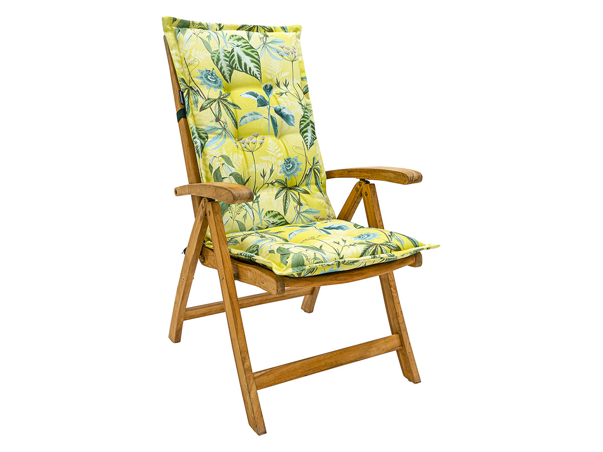 Madison Mauel pastel yellow hoge rug tuinkussen