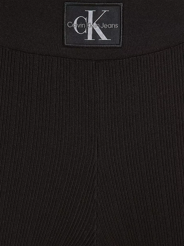 CALVIN KLEIN JEANS Hose Flared Fit schwarz