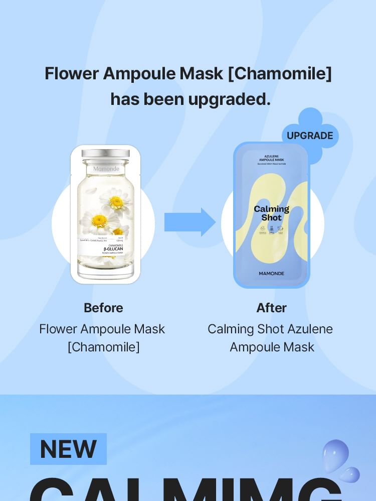 MAMONDE - Calming Shot Azulene Ampoule Mask Bundelset