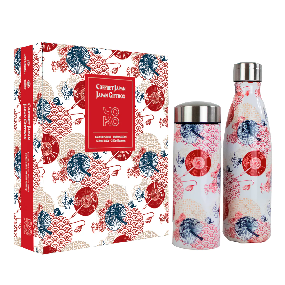 Coffret 1 Bouteille 500 ml et 1 théière 350 ml Japan Yoko® Design