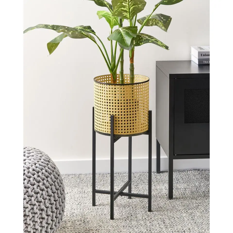 FALLOPIA - Bloempot - Beige - Metaal