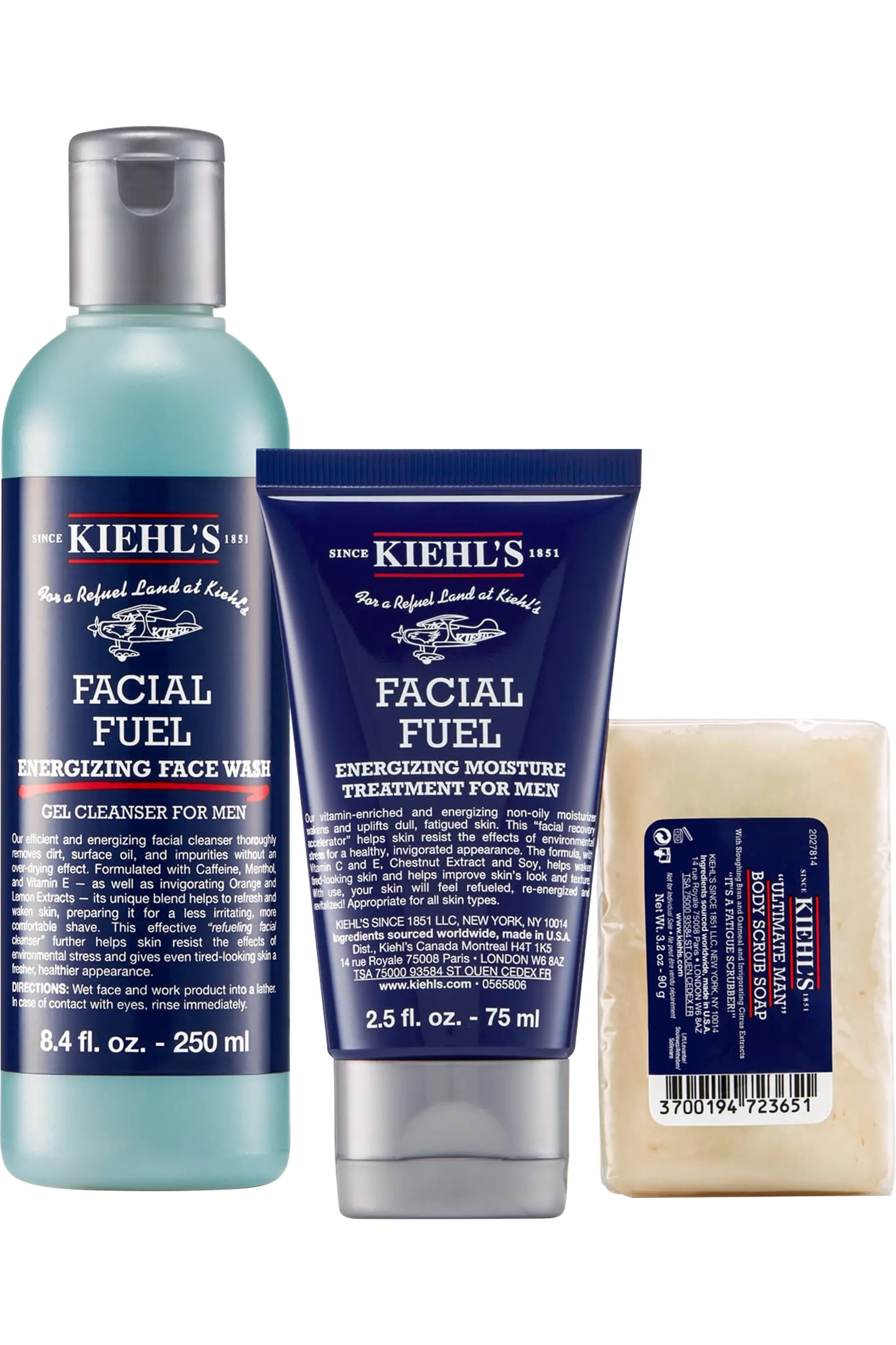 Kiehl's Coffret soin visage Fresh Start Men’s Essentials