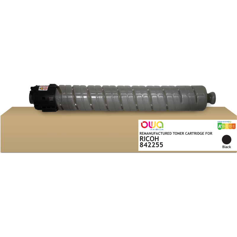 Toner remanufacturé OWA - standard - Noir - pour RICOH 842255