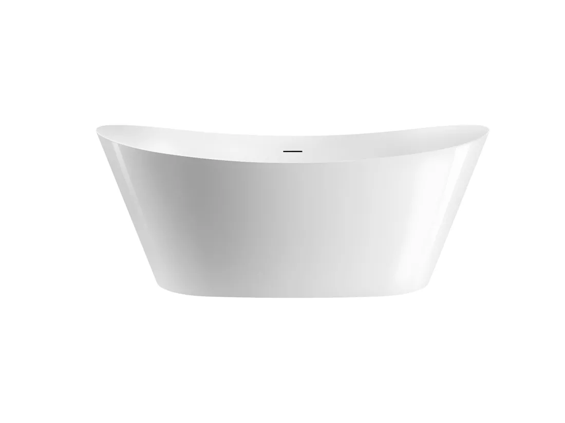 Baignoire îlot design ovale PALMA blanche 170 cm Mat