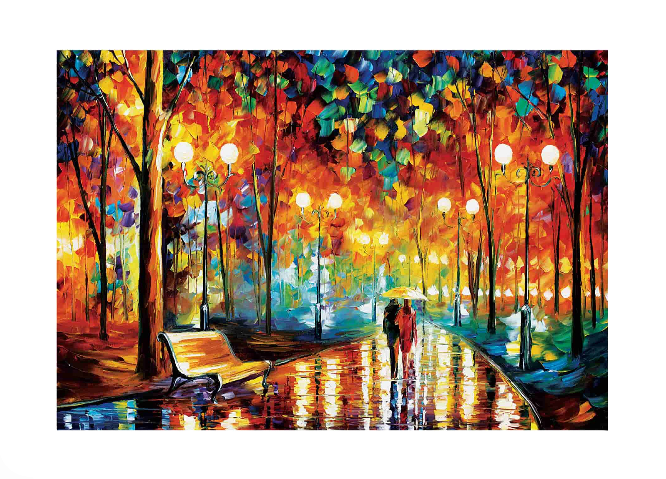 Puzzle Regnerischer Nachtspaziergang 1000 Teile
