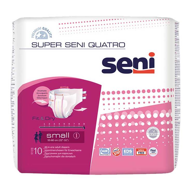 Super Seni Quatro Größe 1 small Windelhosen, 10 St