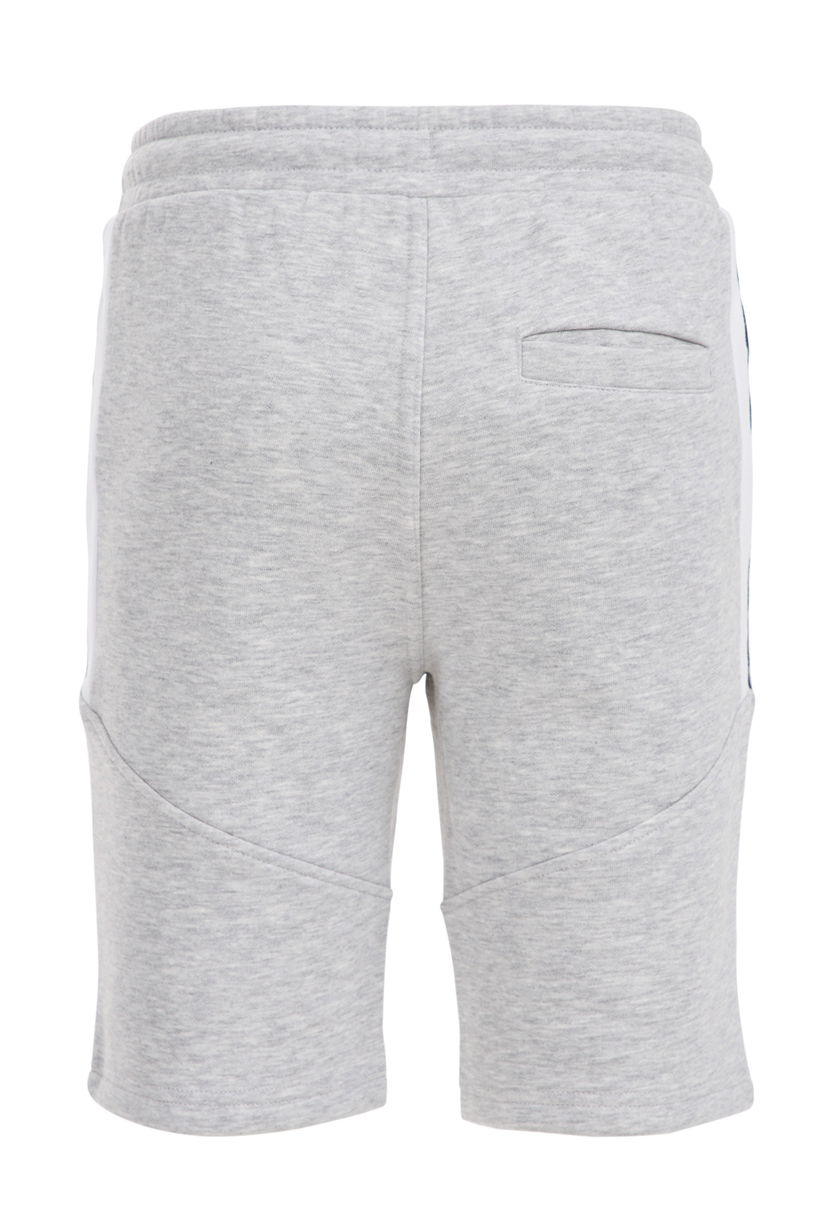 Jongens sweatshort met tapedetail Bad Boys Lichtgrijs gemeleerd