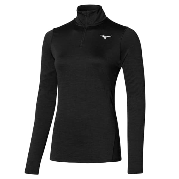 T-shirt running MIZUNO IMPULSE CORE LS HZ SHIRT WOS BLACK