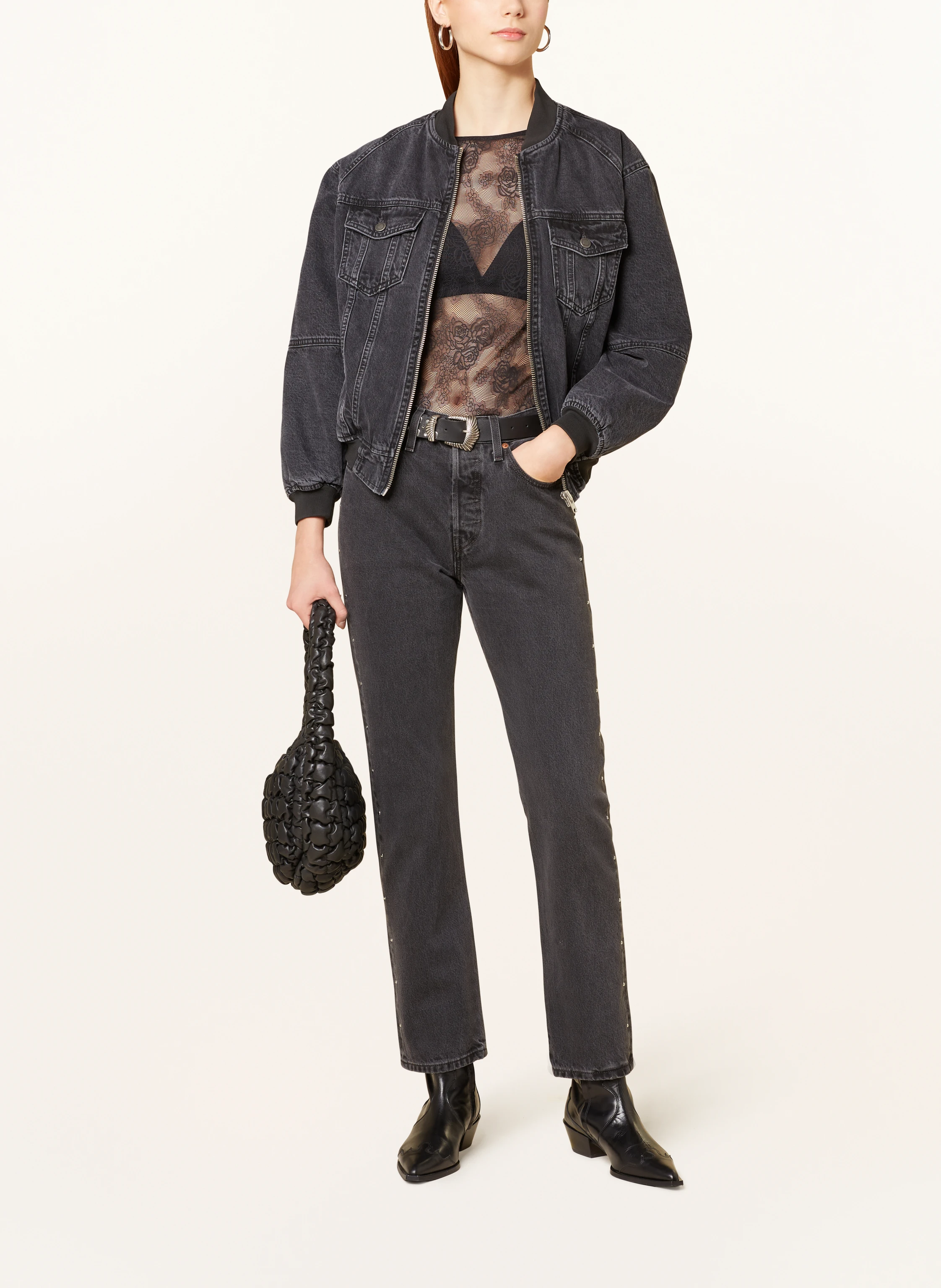 Levi's® Mom Jeans 501 mit Nieten